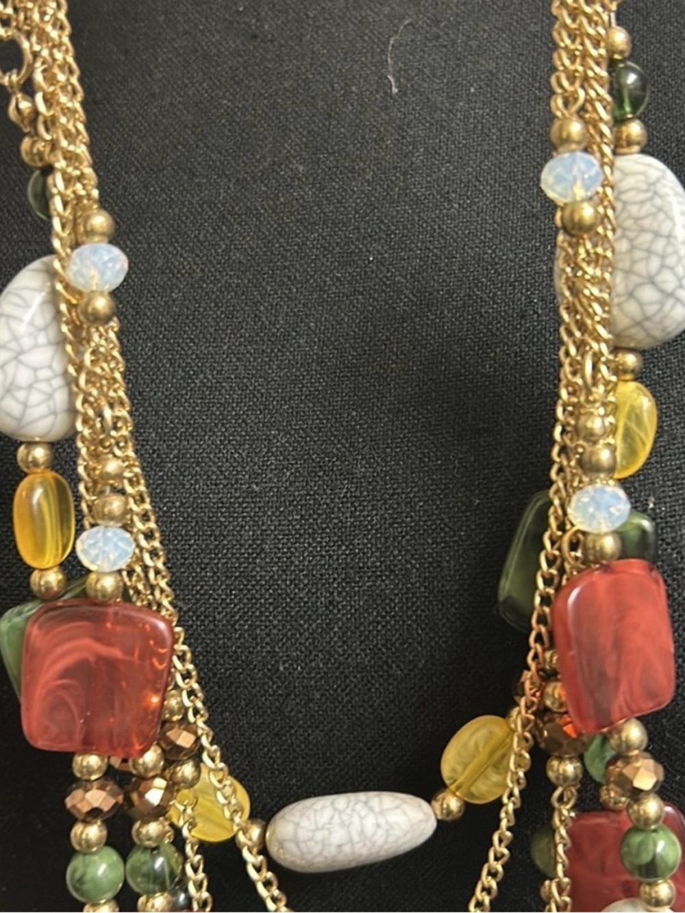 Sophia & Kate Multicolor Layered Statement Necklace and Earrings Set NWT - Picture 9 of 9